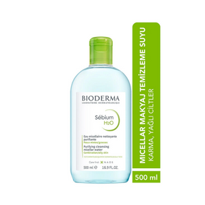 Bioderma Sebium H2O Yüz ve Makyaj Temizleme Suyu 500 ml
