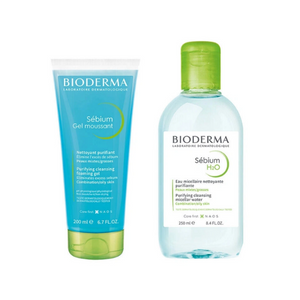Bioderma Sebium Foaming Gel 200ml + Sebium H2O 250ml