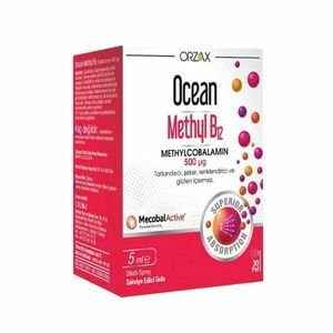 Orzax Ocean 500 µg Methyl B12 Sprey 5 ml