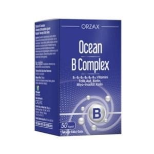 Orzax Ocean B Complex Takviye Edici Gıda 50 Kapsül