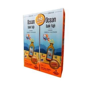Orzax Ocean Balık Yağı Şurup 150 ml İkili Paket