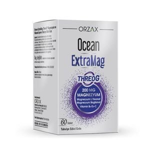 Orzax Ocean ExtraMag Threog Takviye Edici Gıda 60 Tablet