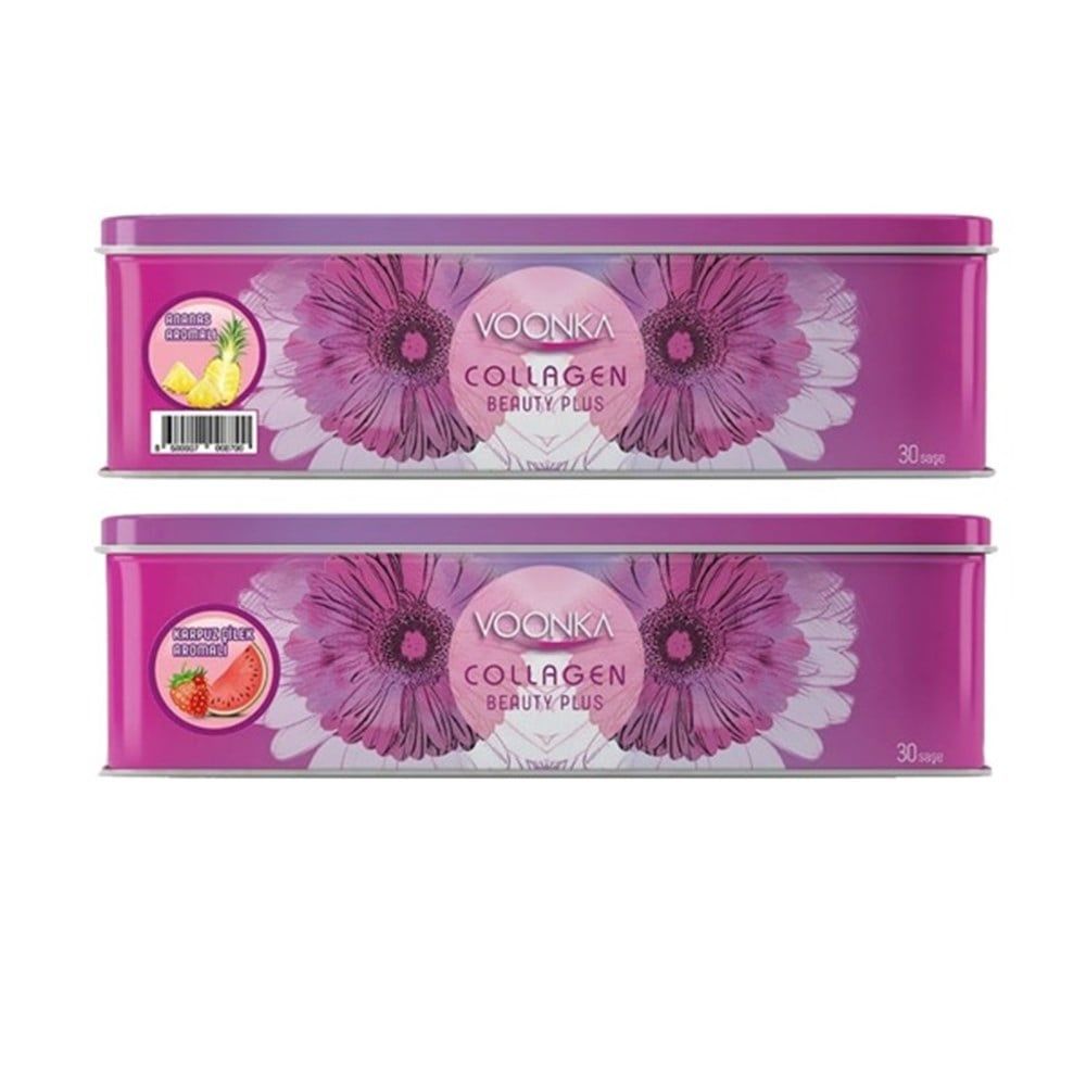 Voonka Collagen Beauty Plus 30 Saşe Ananas & Karpuz Çilek 1 Alana 1 Hediye