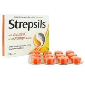 Strepsils Pastil Portakallı C Vitaminli