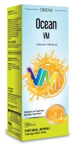 Orzax Ocean Vitamin Mineral - Portakal Aromalı 150ml