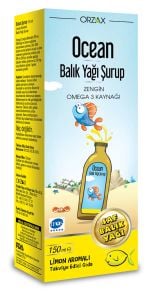Orzax Ocean Omega3 Şurup 150 ml - Limon