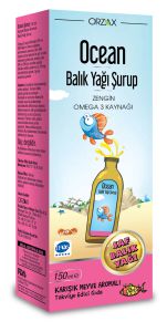 Orzax Ocean Omega3 Şurup 150 ml - Karışık Meyve Aromalı