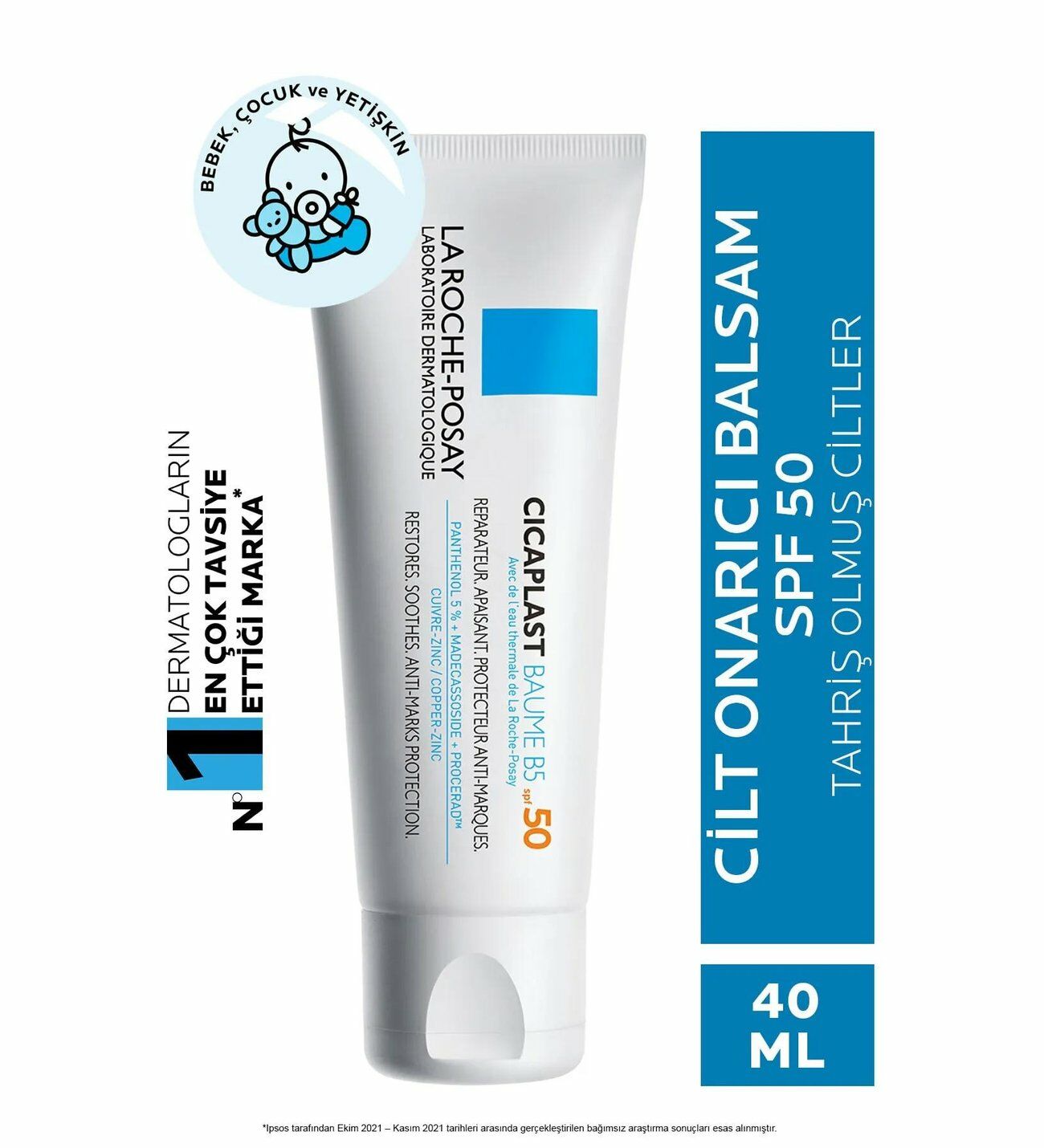 La Roche Posay Cicaplast Baume B5 SPF 50 Krem 40 ml
