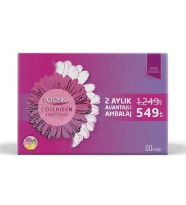 Voonka 60 Şaşe Collagen Beauty Plus Ananas Aromalı HAZİRAN 2024 MİADLI