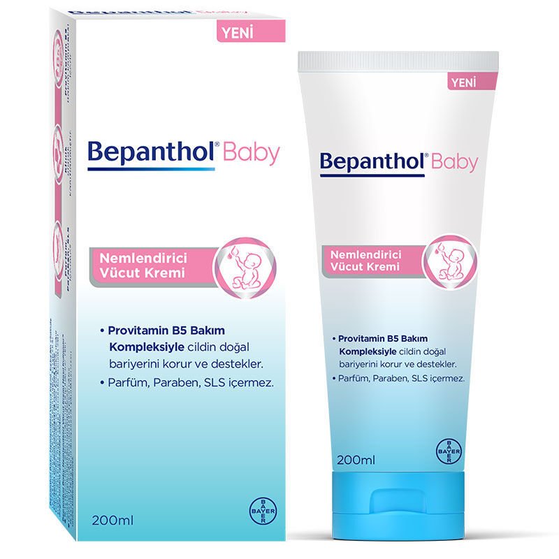 Bepanthol Baby Nemlendirici Vücut Kremi 200 ml - 03.2025 MİADLI
